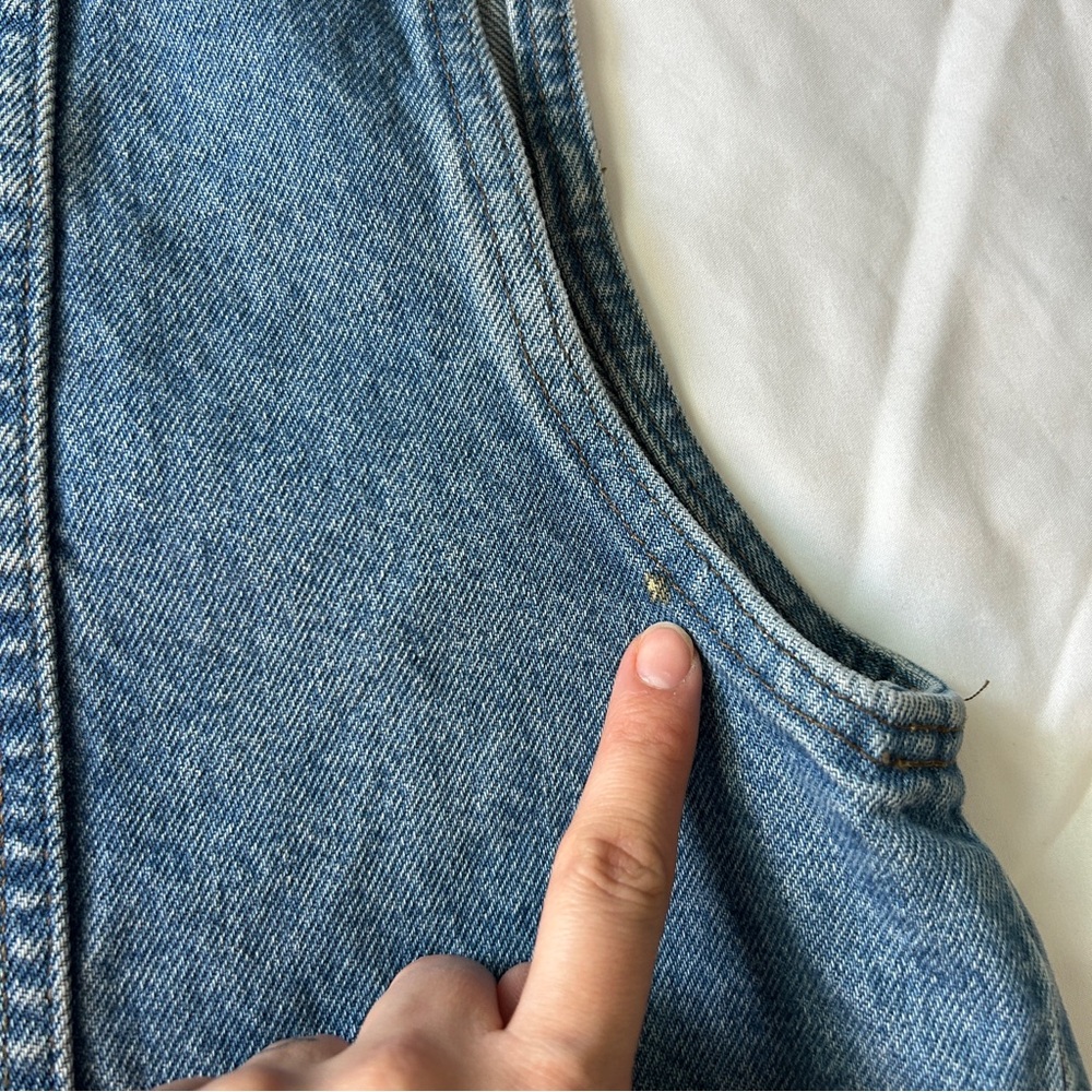 Vintage Harley-Davidson denim biker vest - Picture 6 of 7